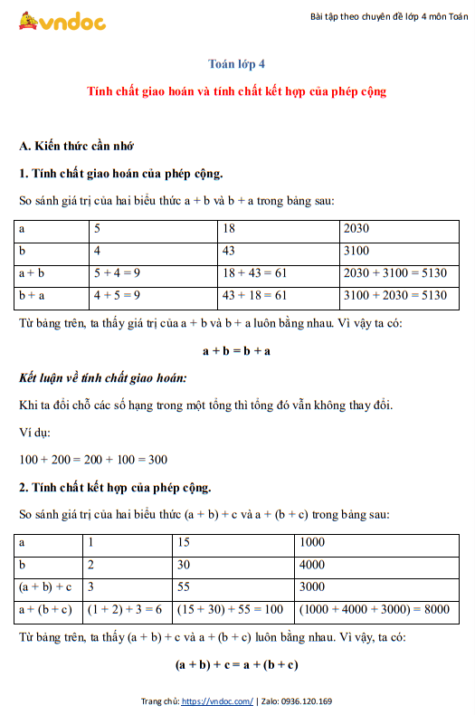 minh hoa bai tap chuyen de toan 4 tinh chat giao hoan tinh chat ket hop cua phep cong h1*535133
