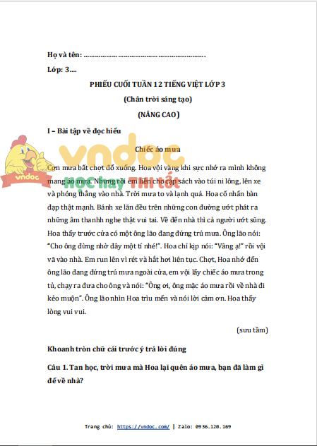 bai tap cuoi tuan tieng viet lop 3 nang cao tuan 12 chan troi sang tao 1*535453