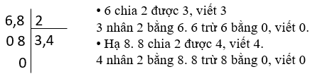 Chia một số thập phân cho một số tự nhiên