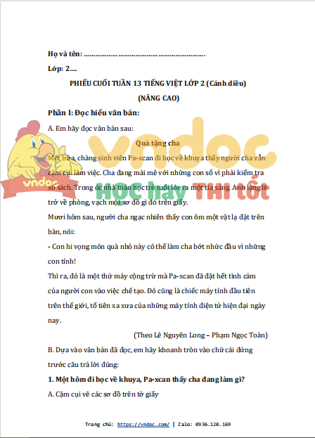 bai tap cuoi tuan tieng viet lop 2 canh dieu tuan 13 nang cao 1*538224