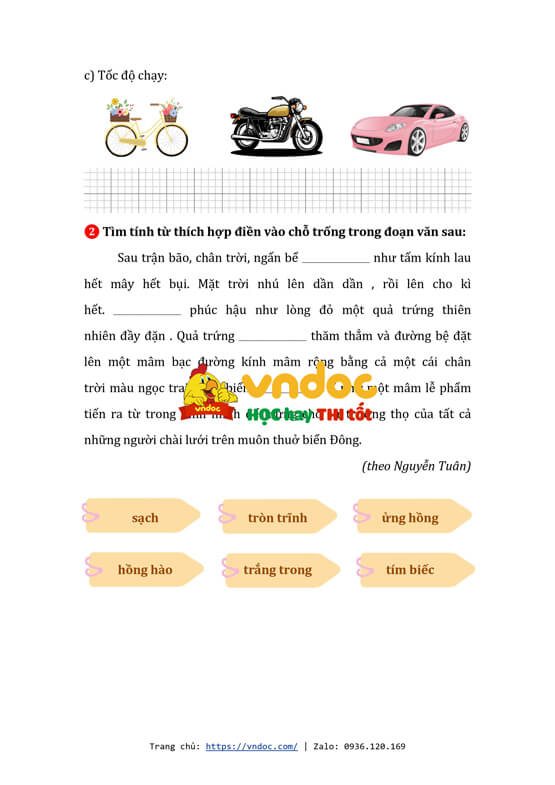 bai tap cuoi tuan tieng viet lop 4 ket noi tri thuc tuan 13 nang cao h2*538233