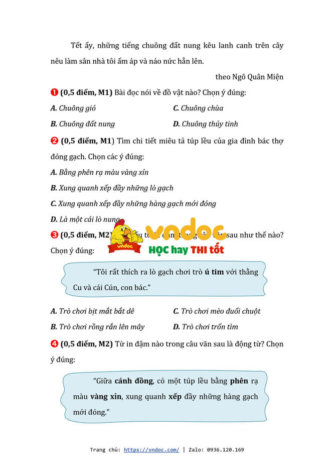 de thi tieng viet lop 4 hoc ki 1 ket noi tri thuc nam 2023 de 2 h2*538298
