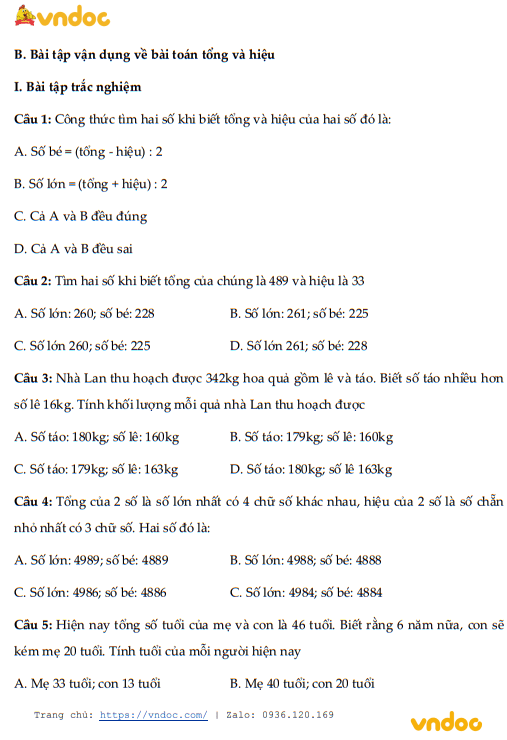 minh hoa bai tap nang cao toan 4 tim hai so khi biet tong va hieu h3*538265
