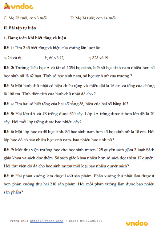 minh hoa bai tap nang cao toan 4 tim hai so khi biet tong va hieu h4*538266