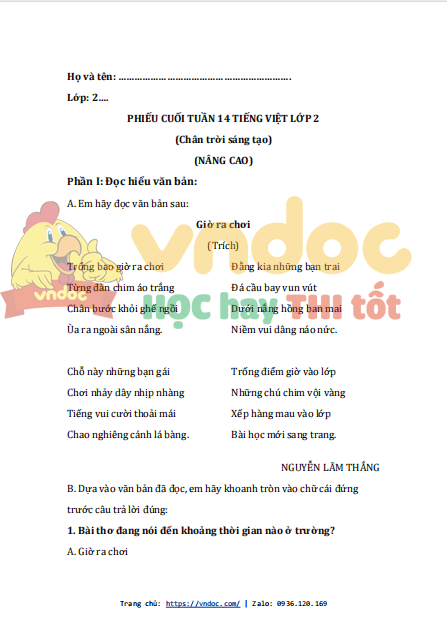 bai tap cuoi tuan tieng viet lop 2 chan troi sang tao tuan 14 nang cao 1*541930