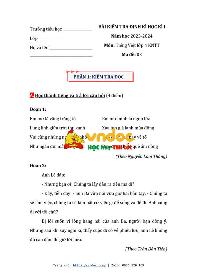 de thi tieng viet lop 4 hoc ki 1 ket noi tri thuc nam 2023 de 3 h1*542028