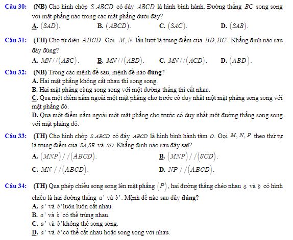 Đề kiểm tra học kì 1 Toán 11 Kết nối tri thức