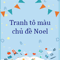 Tranh tô màu Giáng sinh 2026 cho bé