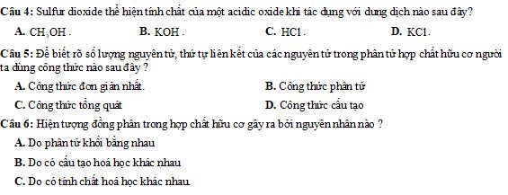 Bộ đề thi học kì 1 lớp 11 môn Hóa Chân trời sáng tạo