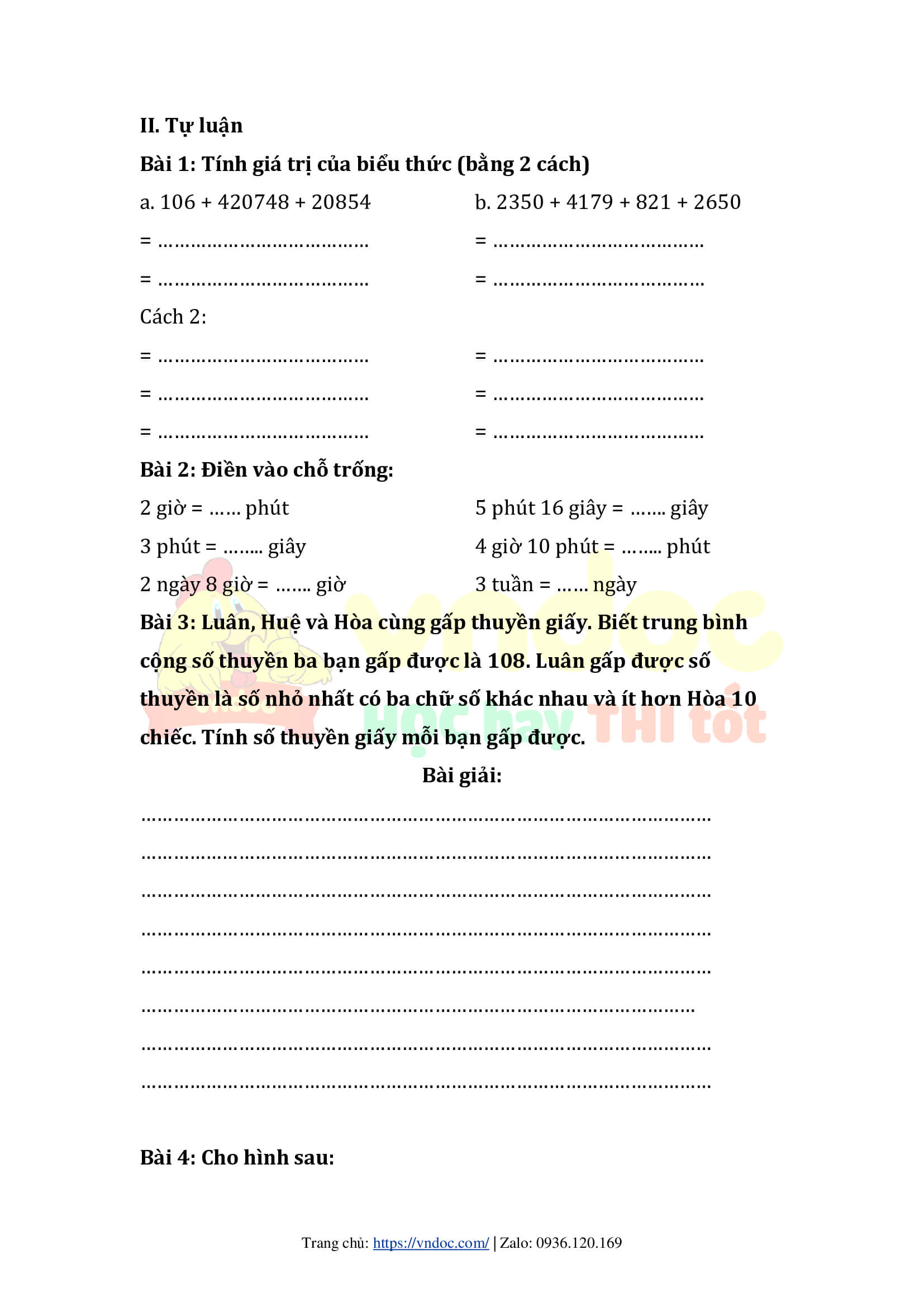 phieu bai tap cuoi tuan lop 4 chan troi sang tao tuan 14 4*544830