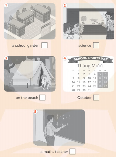 Sách bài tập tiếng Anh lớp 4 Self-check 2