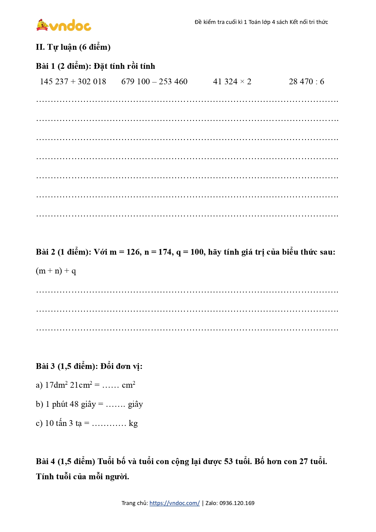 de thi hoc ki 1 lop 4 mon toan sach ket noi tri thuc de so 6 h2*546001