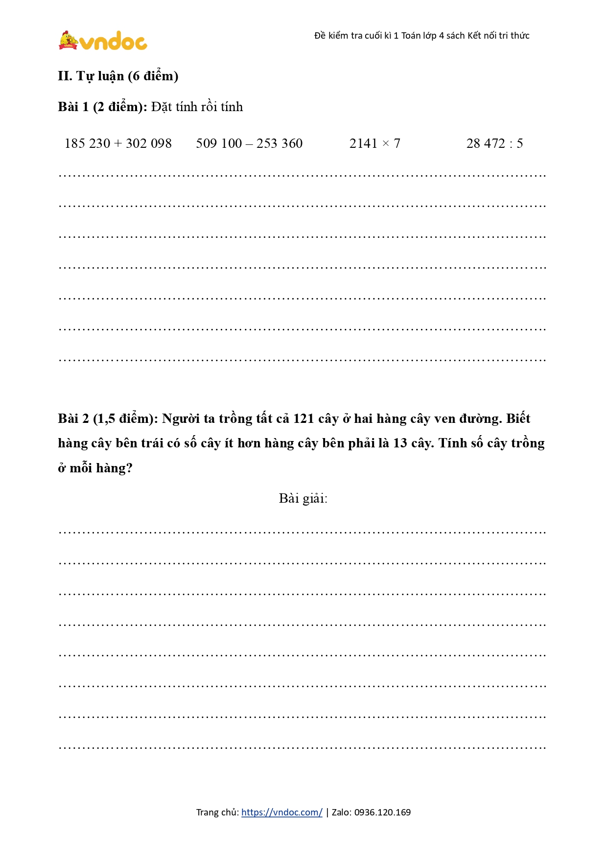 de thi hoc ki 1 lop 4 mon toan sach ket noi tri thuc de so 7 h2*545978