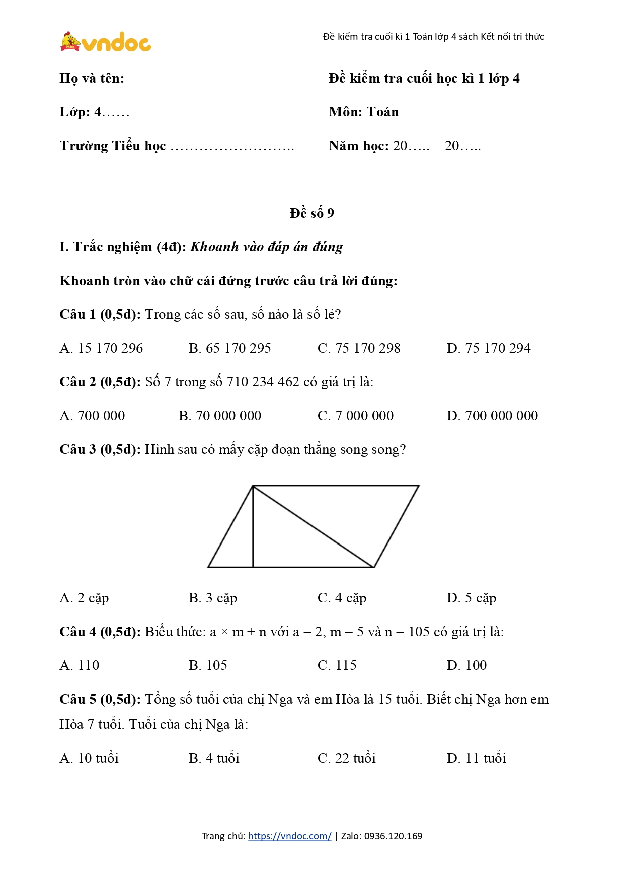 de thi hoc ki 1 lop 4 mon toan sach ket noi tri thuc de so 9 h1*545987
