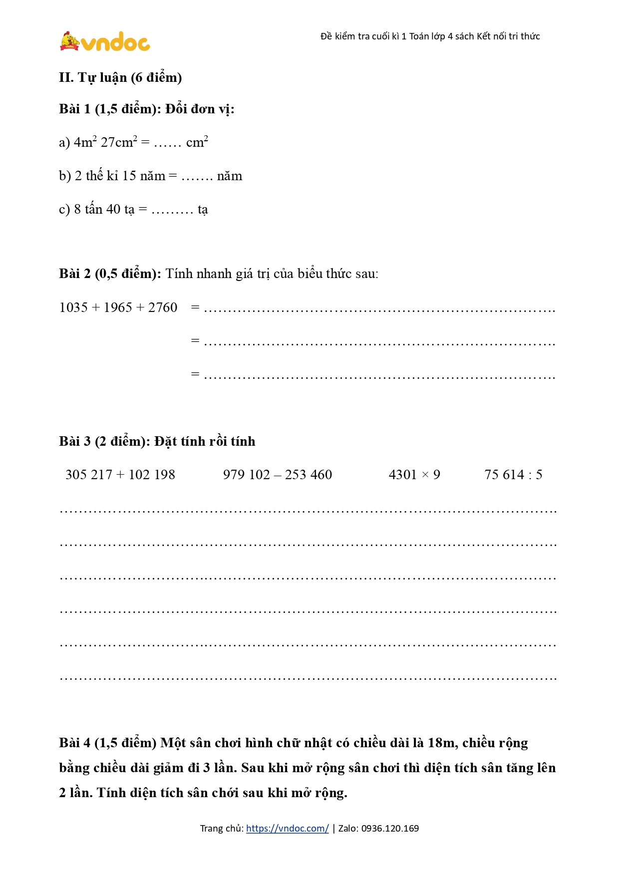 de thi hoc ki 1 lop 4 mon toan sach ket noi tri thuc de so 9 h2*545986
