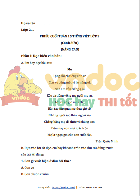 bai tap cuoi tuan tieng viet lop 2 canh dieu tuan 15 nang cao 1*546231