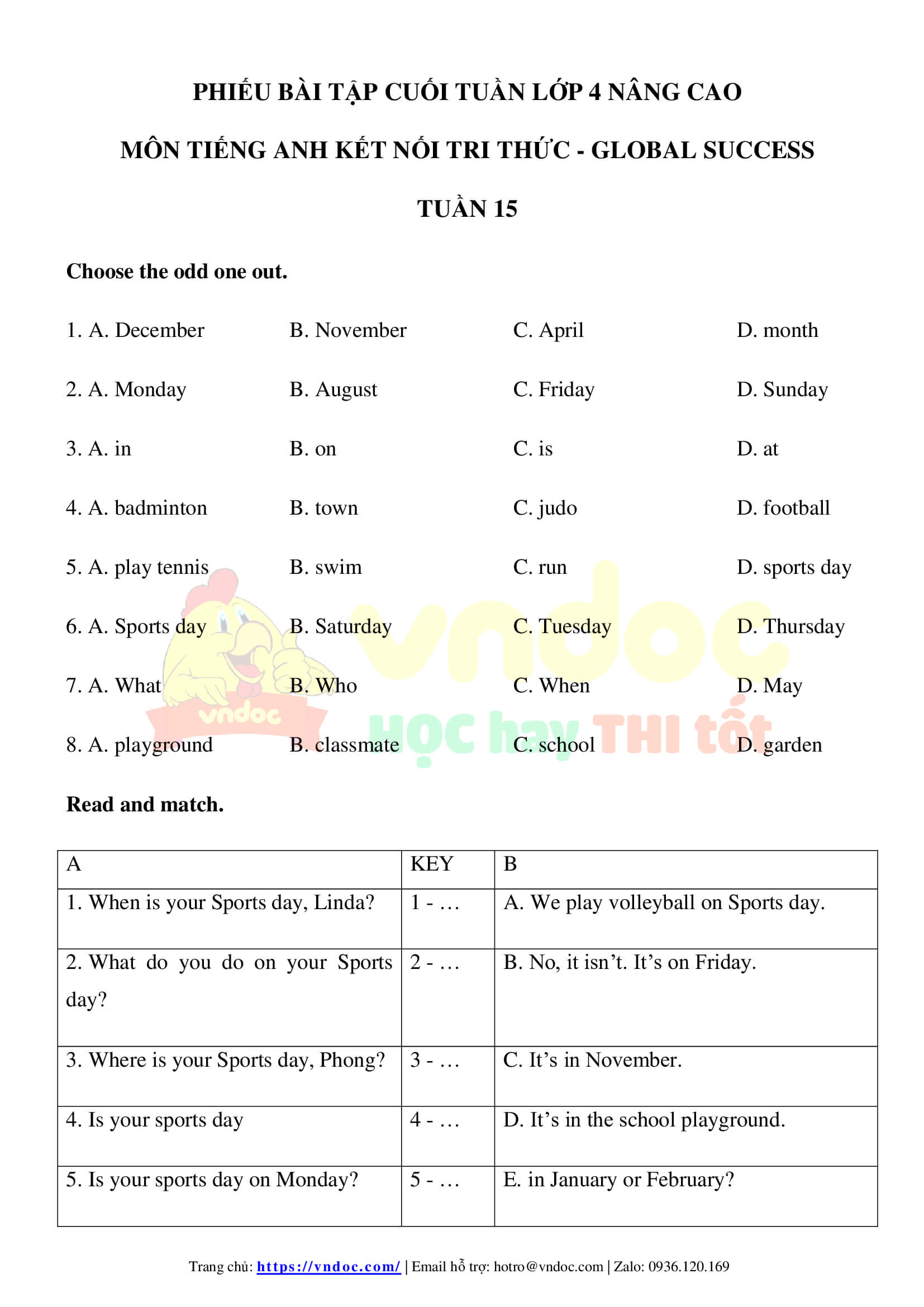 phieu bai tap cuoi tuan tieng anh lop 4 global success nang cao tuan 15 1*546548