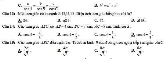 Bộ đề thi học kì 1 môn Toán 10 Kết nối tri thức