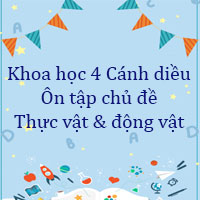 Khoa học lớp 4 Ôn tập chủ đề Thực vật và động vật