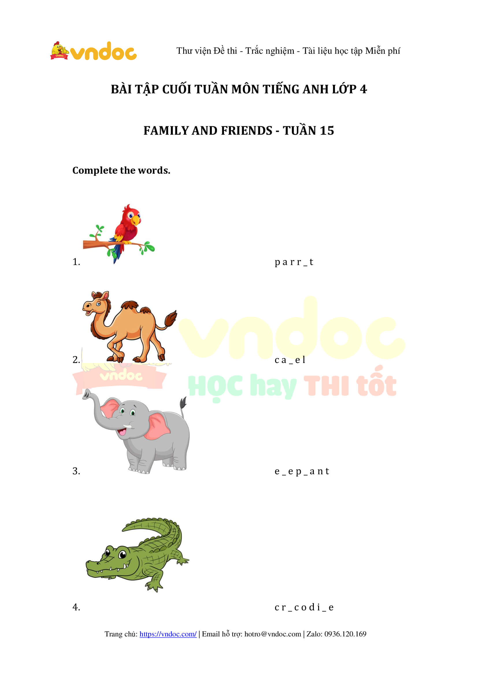 bai tap cuoi tuan tieng anh lop 4 family and friends tuan 15 1*549699