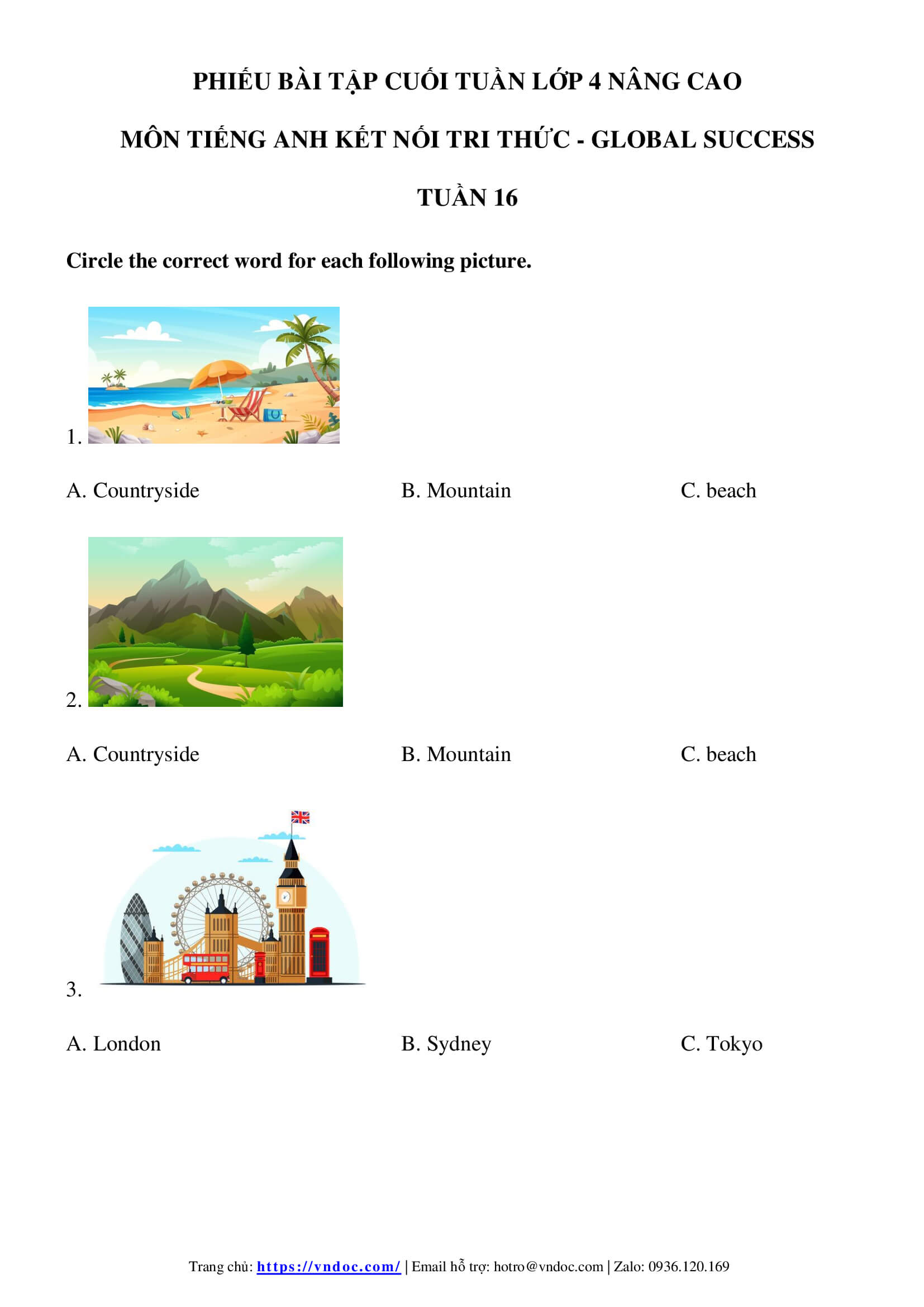 phieu bai tap cuoi tuan tieng anh lop 4 global success nang cao tuan 16 1*550314