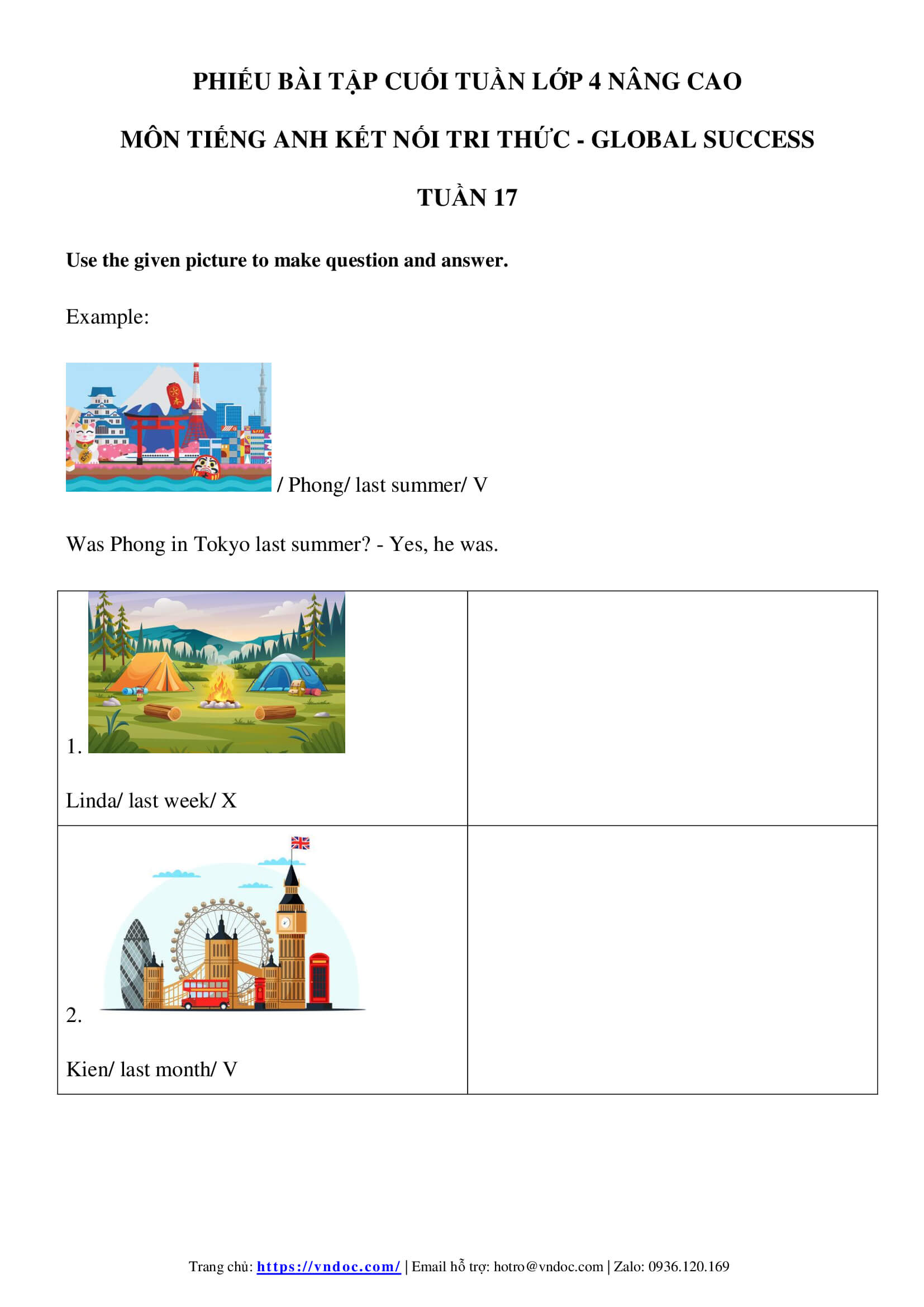 phieu bai tap cuoi tuan tieng anh lop 4 global success nang cao tuan 17 1*550319