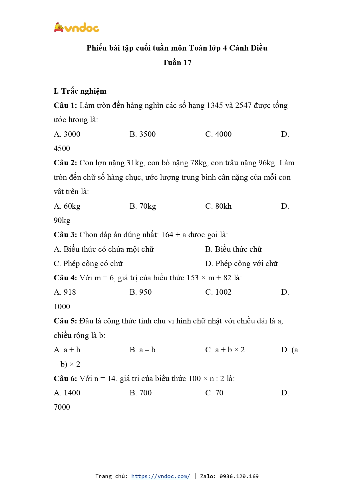 phieu bai tap cuoi tuan lop 4 mon toan tieng viet nang cao canh dieu tuan 17 h3*558189