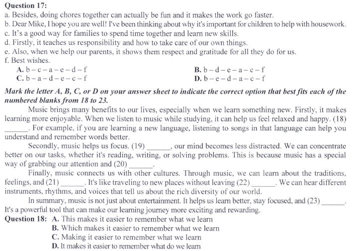 Đề thi THPT Quốc gia môn Tiếng Anh