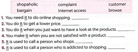 Sách bài tập tiếng Anh lớp 8 unit 8 Shopping Global success