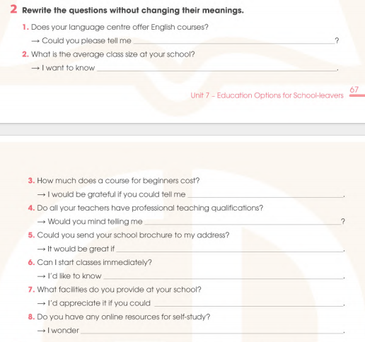 Sách bài tập Tiếng Anh 11 Global Success Unit 7 Writing