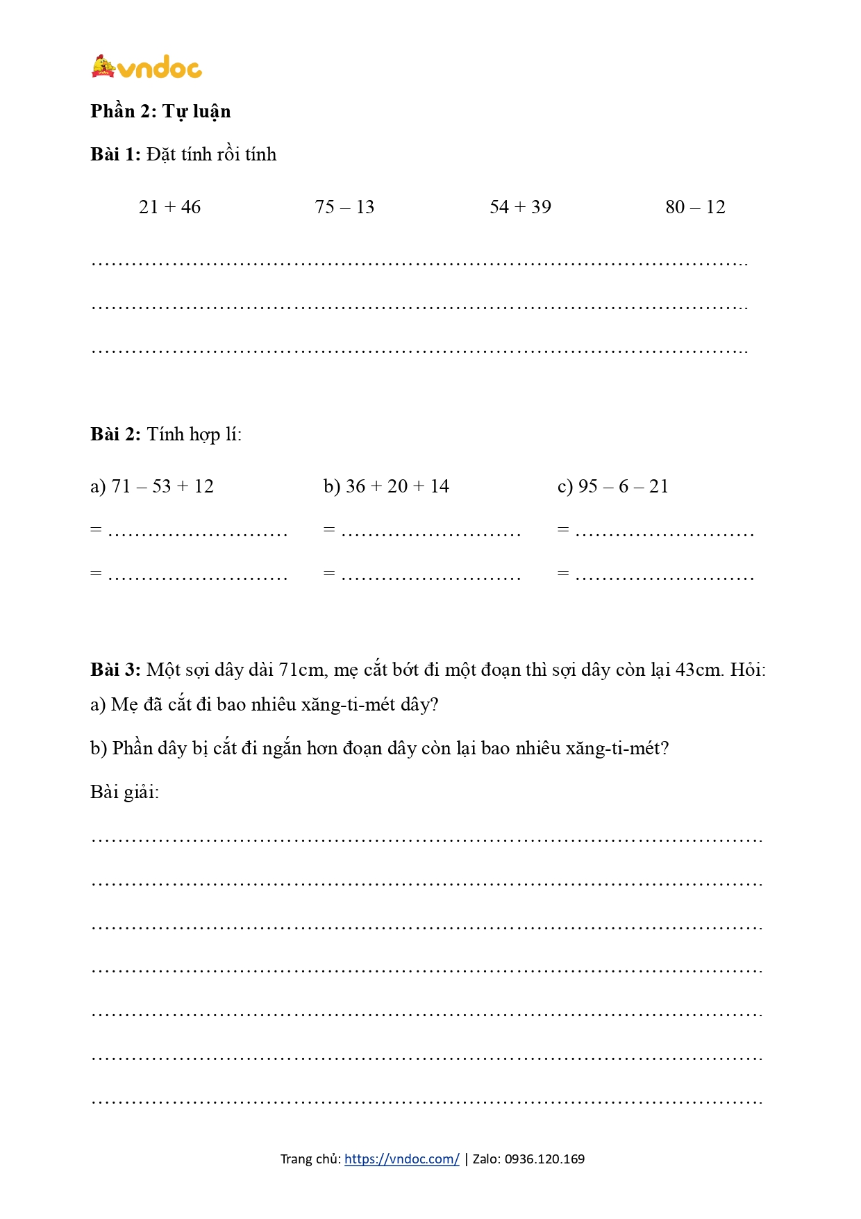 phieu bai tap cuoi tuan toan 2 tuan 18 co ban kntt h2*561099