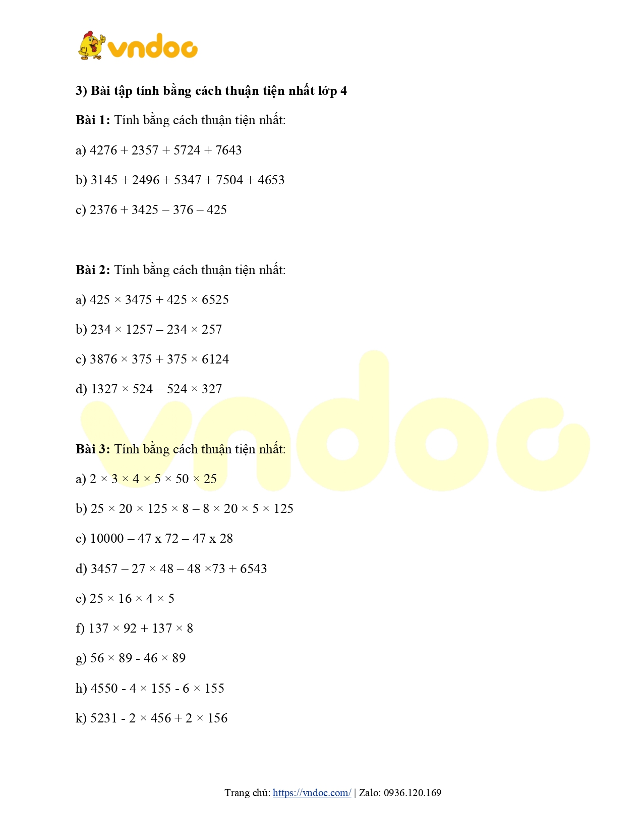 tinh bang cach thuan tien nhat toan lop 4 h2*562177