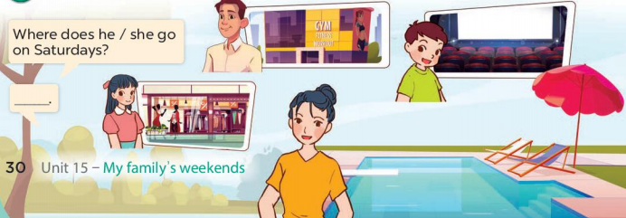 Tiếng Anh lớp 4 unit 15 lesson 1 trang 30 31 Global Success