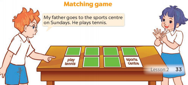 Tiếng Anh lớp 4 unit 15 lesson 2 trang 32 33 Global Success