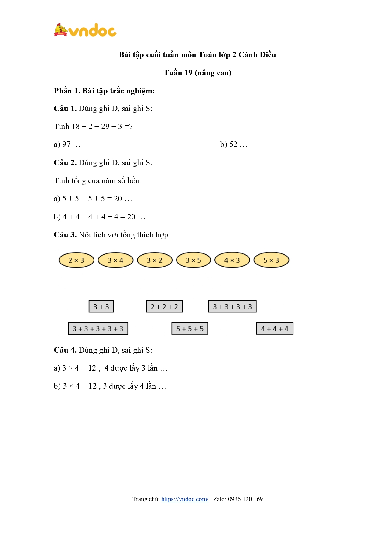 bai tap cuoi tuan 19 toan nang cao lop 2 canh dieu h1*563480
