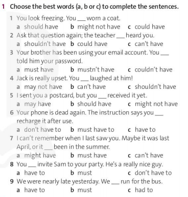 Tiếng Anh 11 Friends Global Unit 5 Grammar Builder and Reference