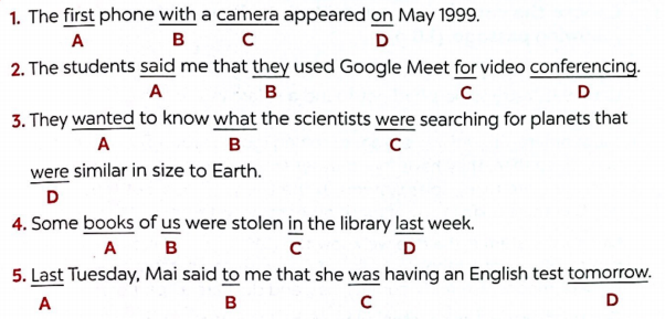 Sách bài tập tiếng Anh lớp 8 Test Yourself 4 Global success