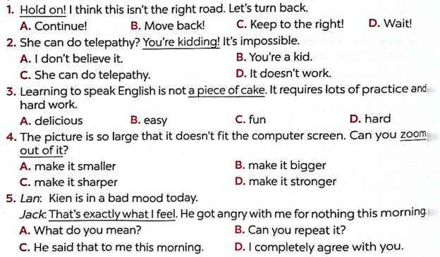 Sách bài tập tiếng Anh lớp 8 unit 10 Communication in the future