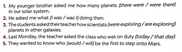 Sách bài tập tiếng Anh lớp 8 unit 12 Life on other planets