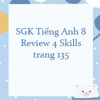 Tiếng Anh 8 Review 4 Skills trang 135 Global success