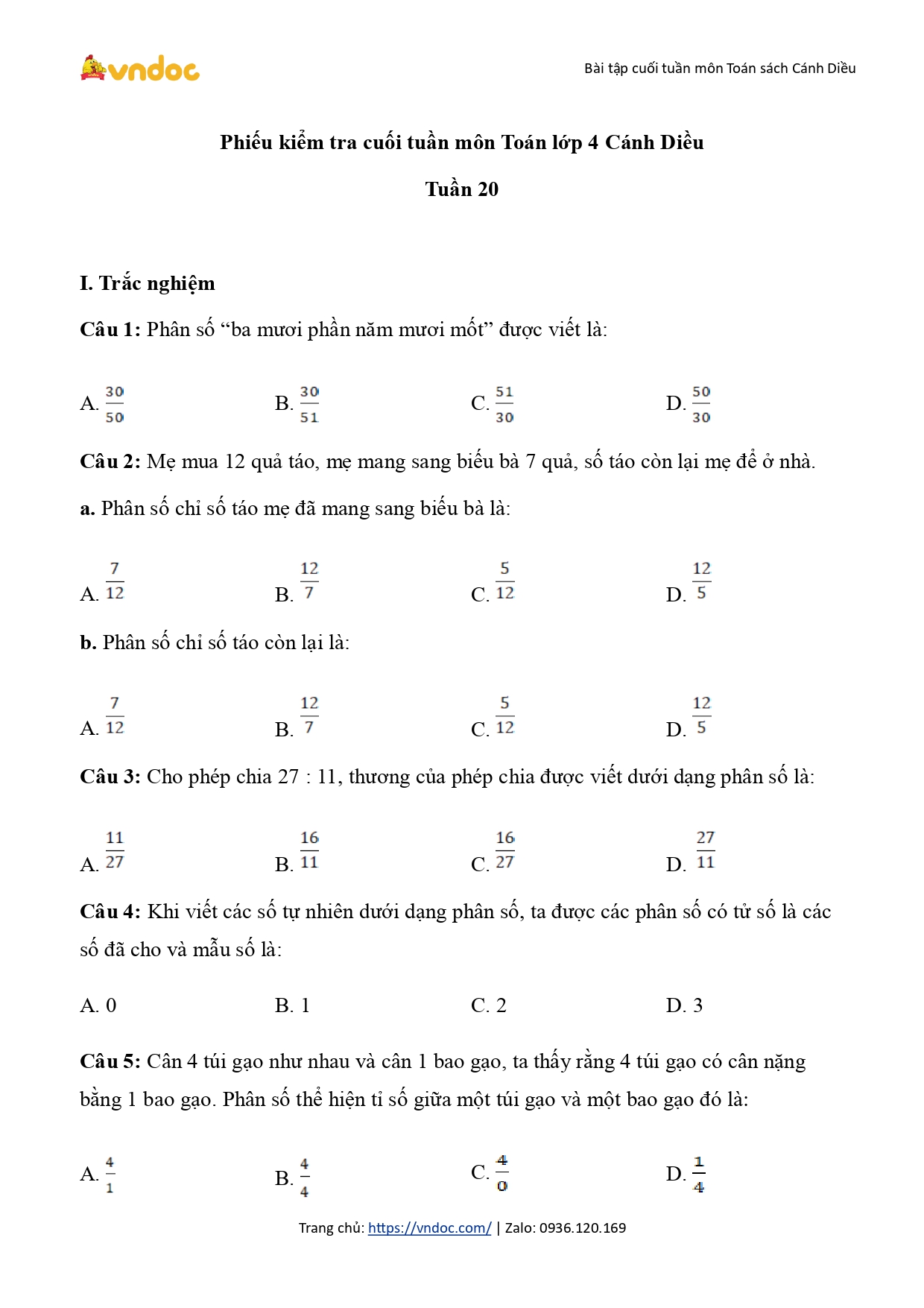 phieu bai tap cuoi tuan 20 toan 4 sach CD page 0001*565127