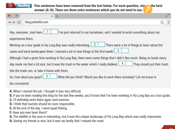 Tiếng Anh 11 i-Learn Smart World Workbook Unit 6 Review