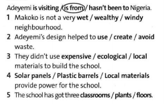 Workbook tiếng Anh 8 unit 6 Reading trang 42 Friends plus