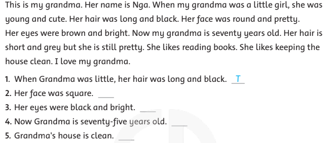 Tiếng Anh lớp 4 Review 4 trang 94, 95 Family and Friends