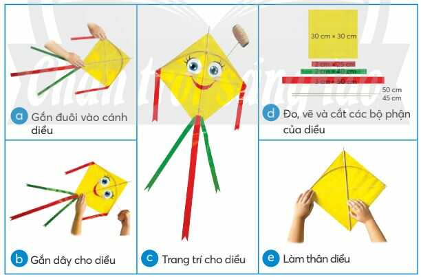 Giải SGK Công nghệ lớp 4 CTST Bài 9: Em làm diều giấy