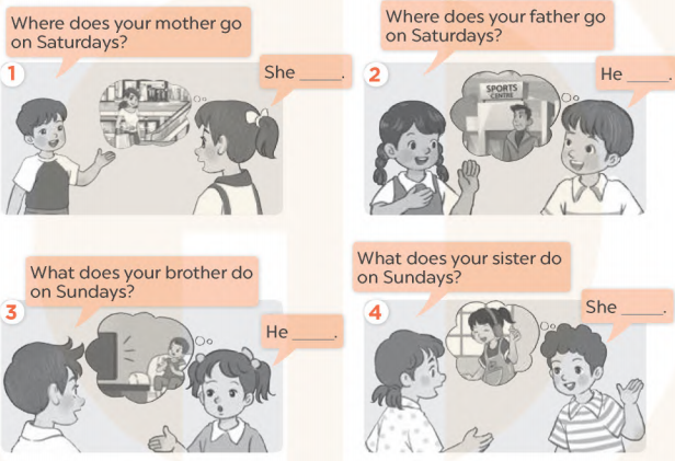 Sách bài tập tiếng Anh lớp 4 unit 15 Global success