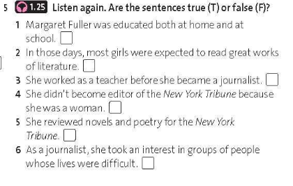 Friends Global 11 Workbook Unit 6 6C Listening