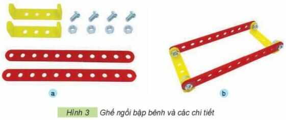 Giải SGK Công nghệ lớp 4 KNTT Bài 8: Lắp ghép mô hình bập bênh
