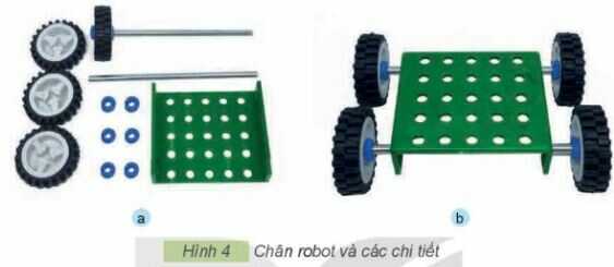 Giải SGK Công nghệ lớp 4 KNTT Bài 9: Lắp ghép mô hình robot
