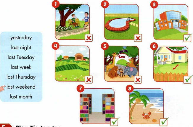 Tiếng Anh 4 i-Learn Smart Start Unit 8 lesson 2